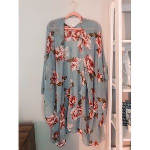 Pinkblush Floral Maternity Kimono